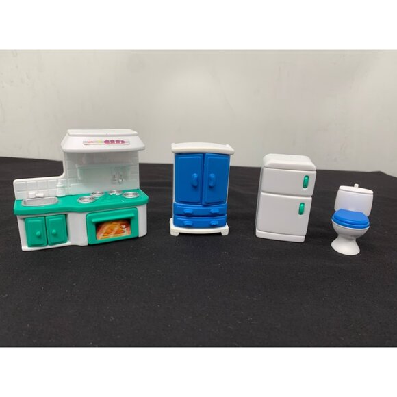 Keenway Happy Home Take Away Doll House Replacement Furniture Appliances White B - Picture 1 of 11